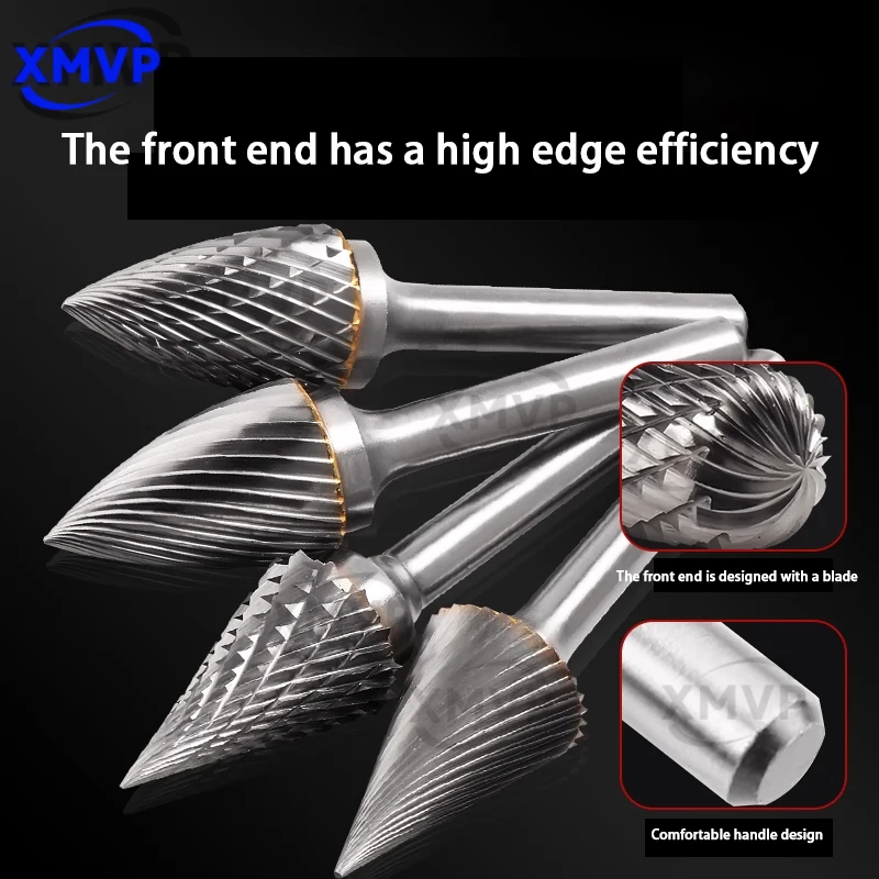 Hard Alloy แฟ้มโรตารี่ 6x16 ขนาดใหญ่เครื่องตัดไม้หัว,เครื่องบดไฟฟ้าเจาะบิต,เหล็กทังสเตนโลหะบด