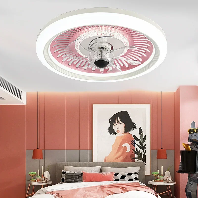 NEW Fan Lamp Ceiling Lamp Bedroom Light Simple with Electric Fan Chandelier Shaking Head Frequency Conversion Study Lamp