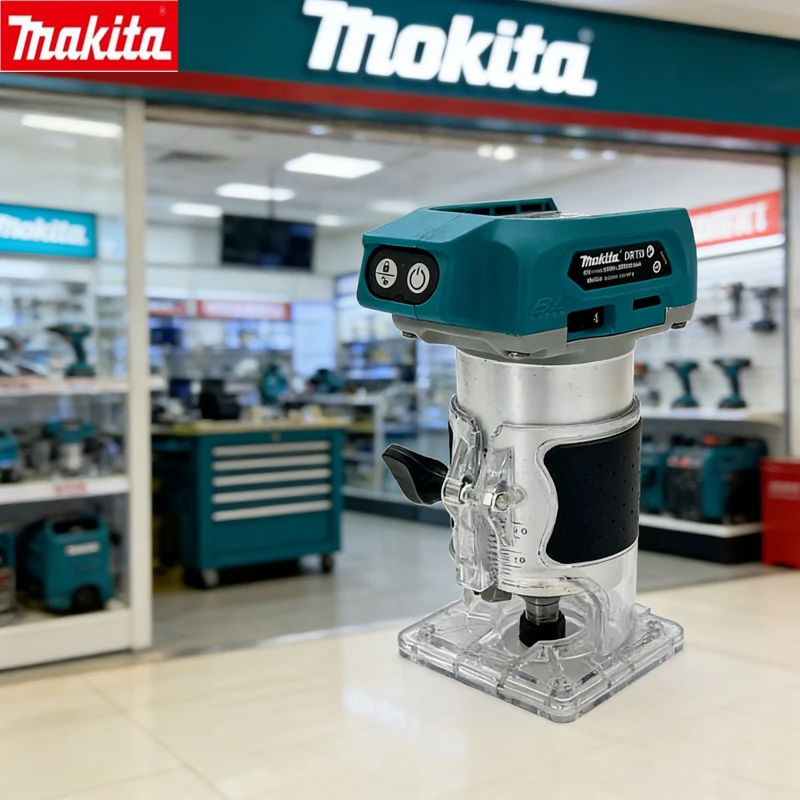 

Makita DRT50 Cordless Woodworking Trimmer 18V Slotting Multi-function Electric Wood Milling Woodworking Trimmer 18V Battery