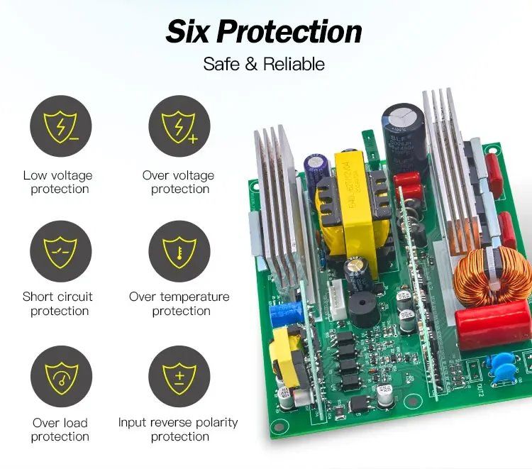 Dc 12v to Ac 220v 300w Pcb Assembly Power Inverter Circuit Board Pcba Pure Sine Wave Inverter Pcb Board