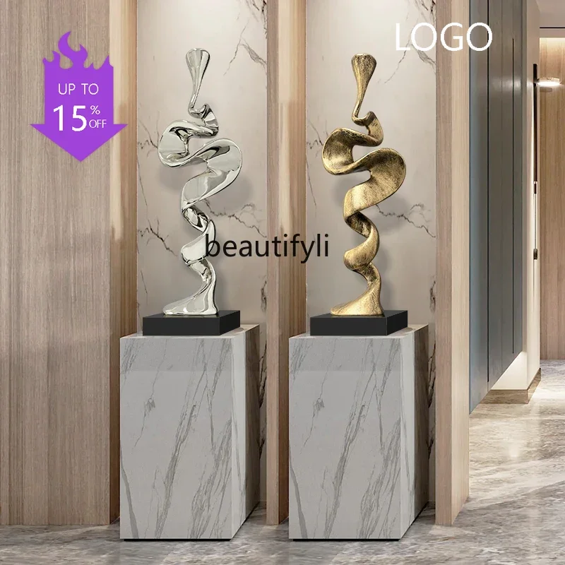 Modern minimalist abstract ornament, living room decoration entrance office transparent resin handicraft6239