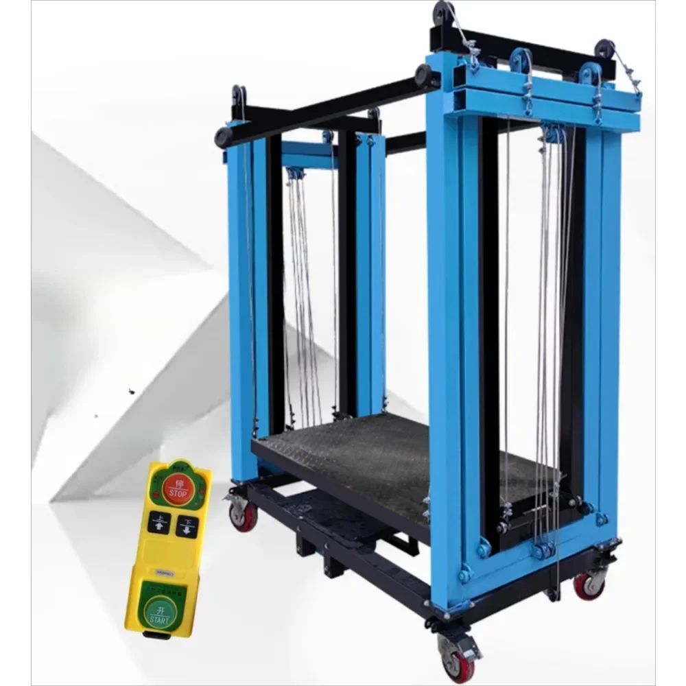 Mobile electric scaffolding lifting platform hoist automatic remote control