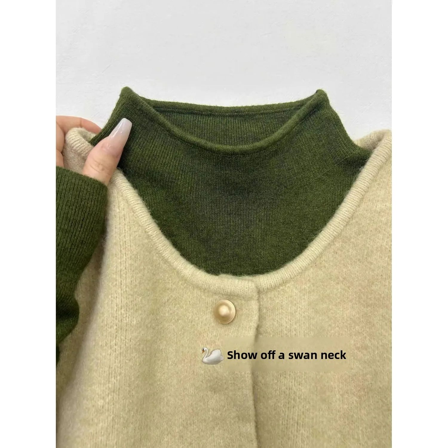 Slim Fit Knitted Long Sleeve Half High Collar Base Shirt Women's Autumn Winter Lazy Style Inner Wear T-Shirt Outerwear Sweater