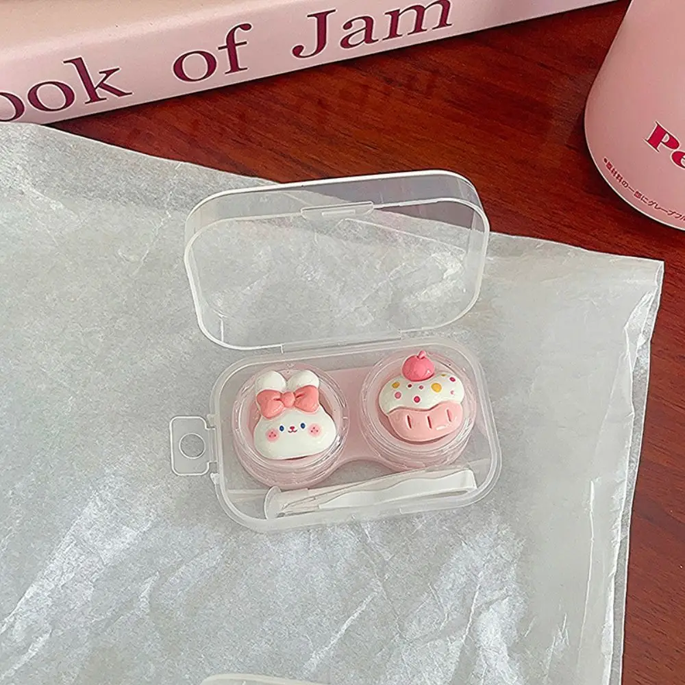 New Animal Contact Lens Case Portable Lightweight Contact Lens Storage Box Cute Mini Lens Nursing Tool