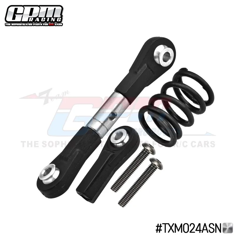 

GPM Stainless Steel Servo Tie Rod With Spring Use with #2085x Metal Gear Servo for TRAXXA X-MAXX 6S 8S 1/6 XRT