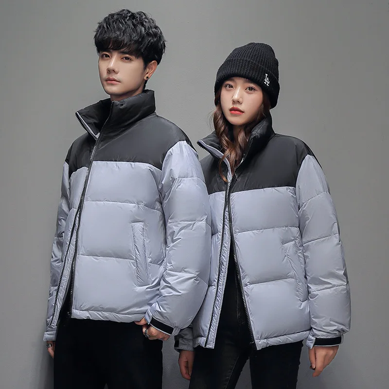 Thickened Warm Down Coat Couple Winter Outwear Hooded Short Couples Down Jacket Live Broadcast Explosive Colorful Tops