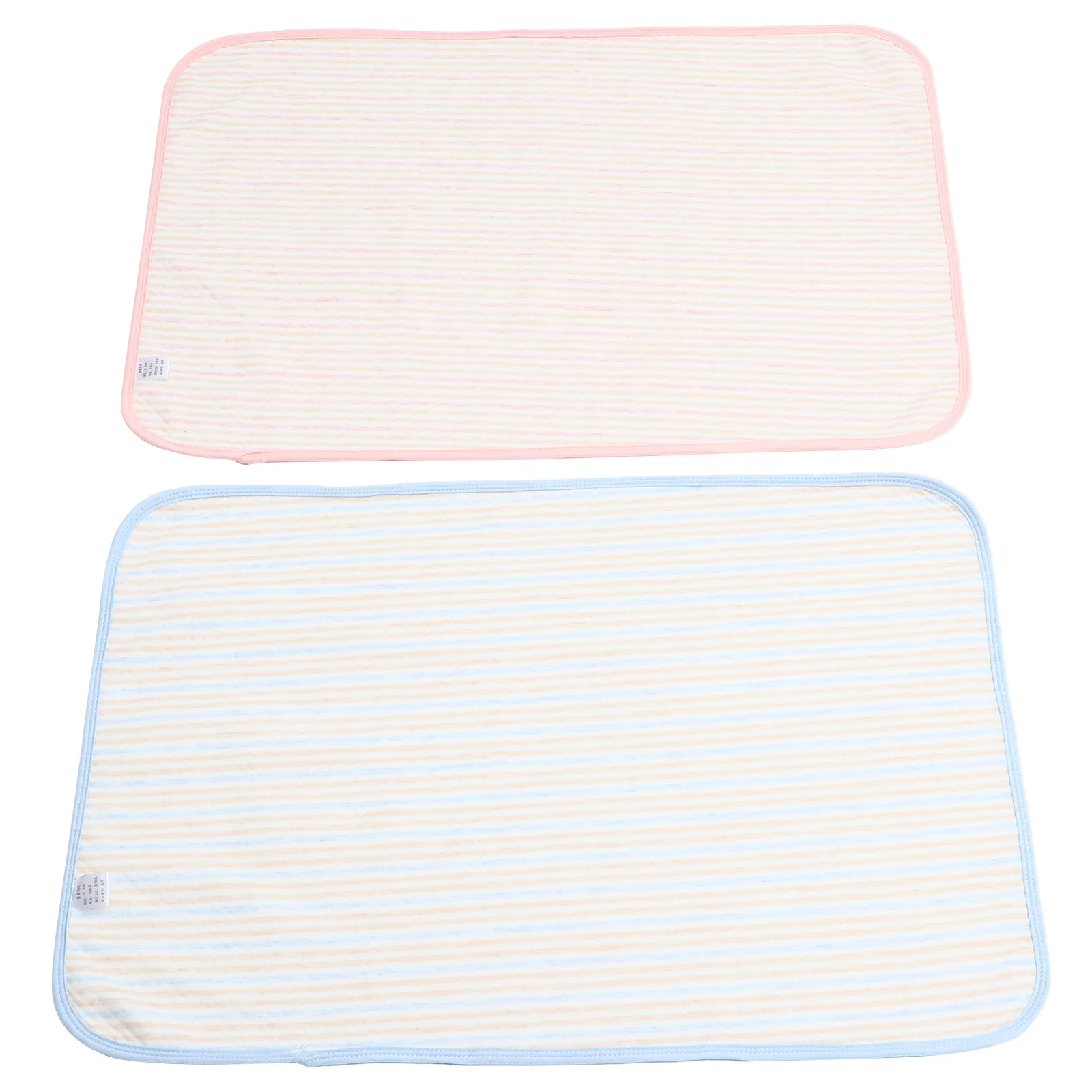 

2Pcs Waterproof Breathable Diaper Pad Made of Superior Cotton Material Machine Washable for Baby Newborns Changing Pad Use At