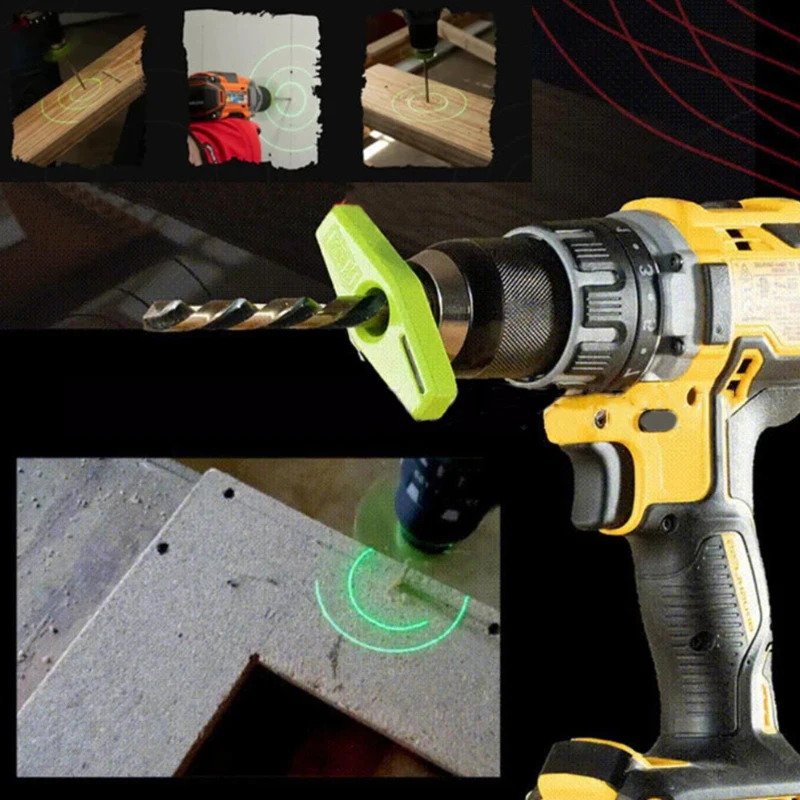 Drill Hole Position Light Locator Plastic Drill Guide Light Locator No Blocking Viewing Drill Bit Hole Punching Light Locator