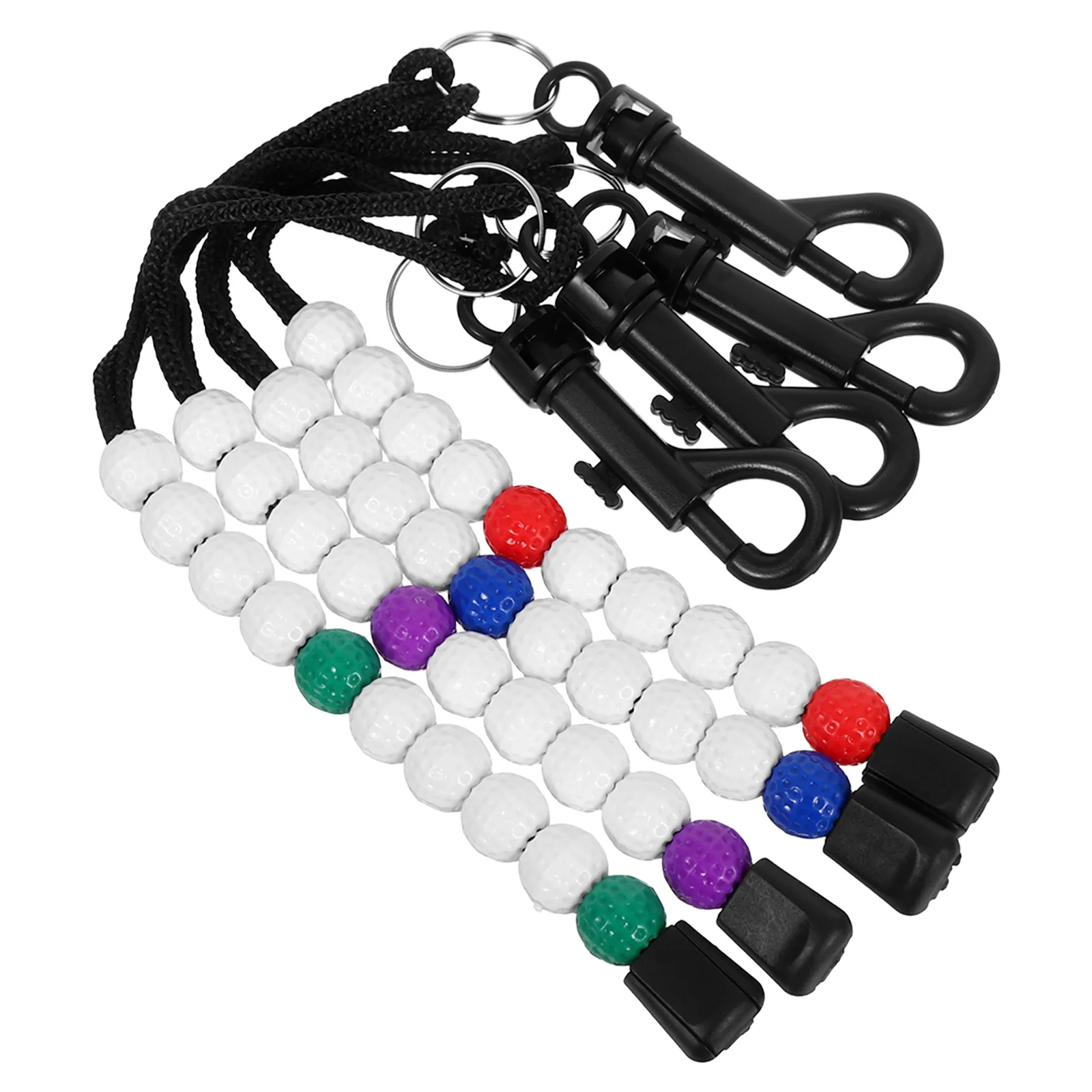 

4Pcs Golf Stroke Counter Beads Score Counter Waterproof Beaded Scoring String Golf Scorekeeper Wristband for Game Tracking