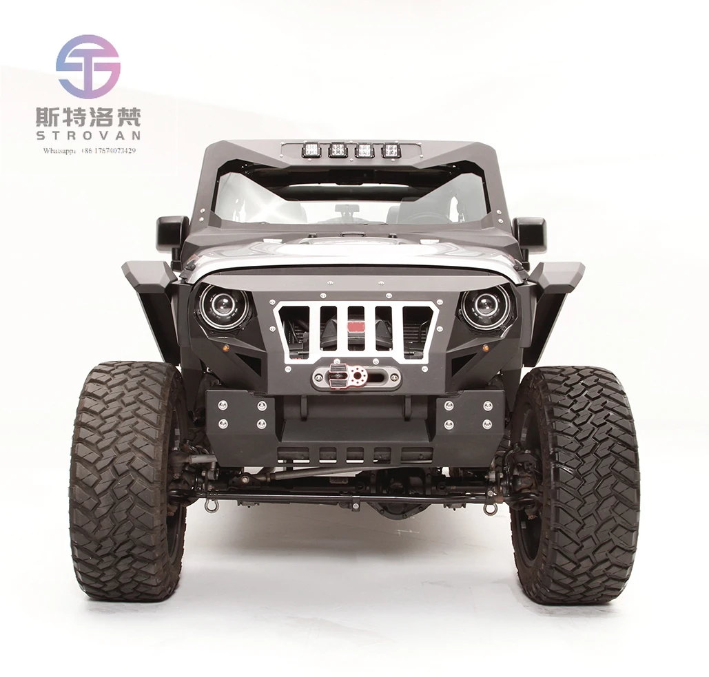 

Cc Car Short Style Grumper armor Front Bumper Factory Price for jeep wrangler Jk