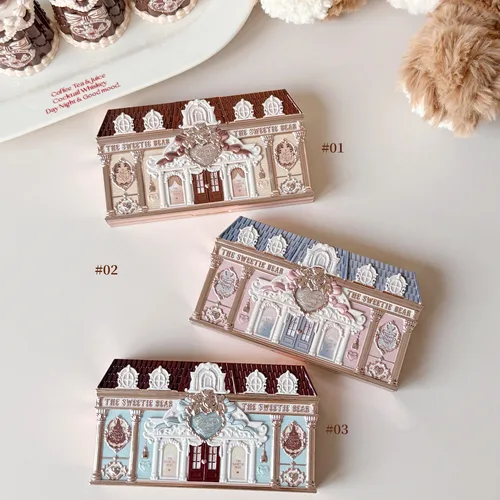 Imagen 2 del producto Flower Knows Sweetie Bear Paleta de Sombras de Ojos 6 Colores Mate Brillo Glitter Vegana Libre de Crueldad Resistente al Agua Alta Pigmentación