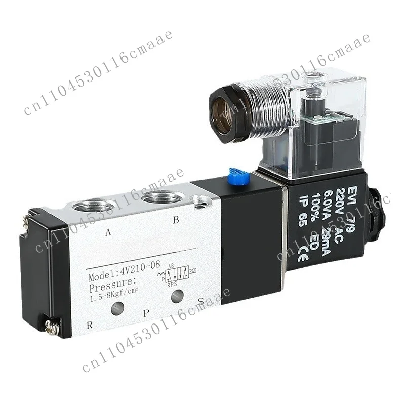 Solenoid  4V210-08/310-10 Directional Valve 24V Pneumatic Control  220V Two-position Five-way Electronic Valve 12
