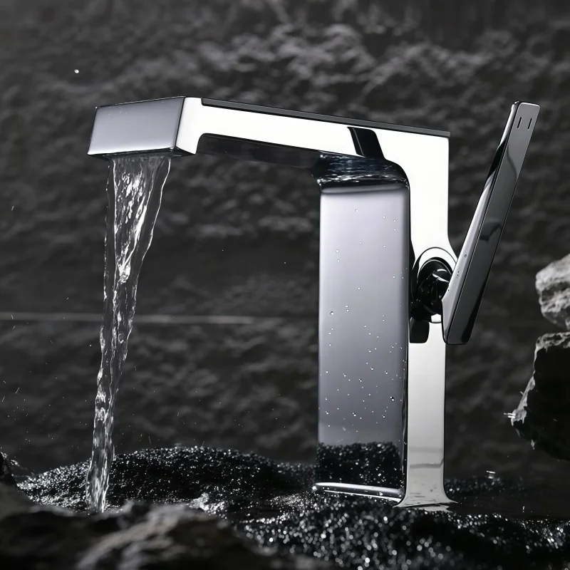 Desktop Smart Digital Display Basin Faucet Hot and Cold Water Dual-use Anti-splash Extended Wrench Switch