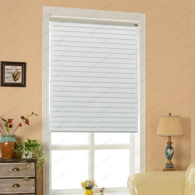 Control electric double-layer 100% shading built-in environmentally friendly cordless intelligent automatic electric sunshade