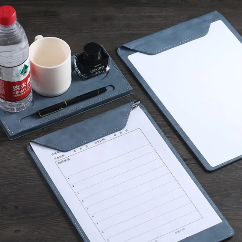 

Multifunctional A4 Conference Folder Business Stationery Folder Leather Contract File FoldersTravel Document Folder