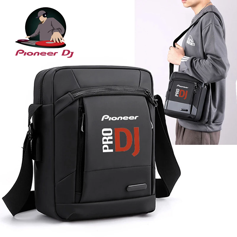 Pioneer Pro Dj-Bolso de hombro de nailon para hombre, bandolera de viaje, resistente al agua, informal, para deportes al aire libre