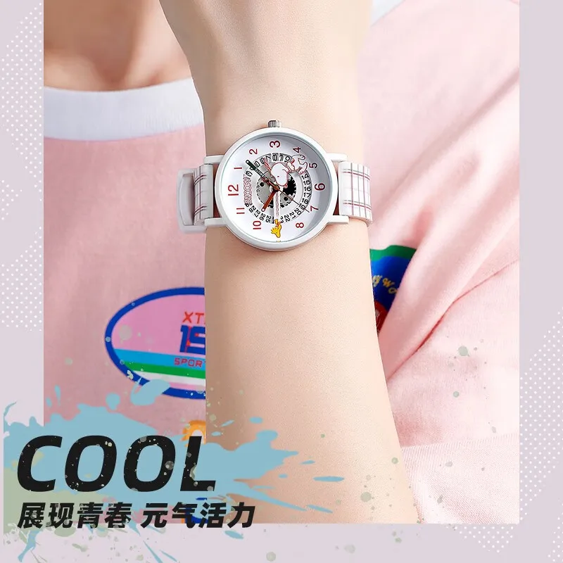 Snoopy Peanuts For Women Watch 3D Cartoon Dial Japan Miyota Quartz Wristwatch Date Young Lady Girl Student 2023 New Montre Femme