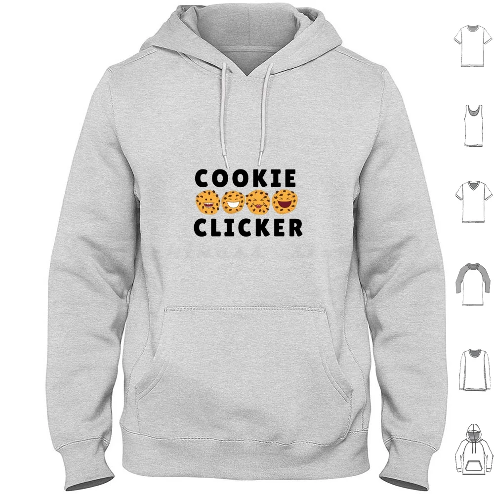 Cookie Clicker Hoodies Long Sleeve Cookie Cookie Clicker Dashnet Chocolate Chip Cookie Cookies Click Clicker Clicker