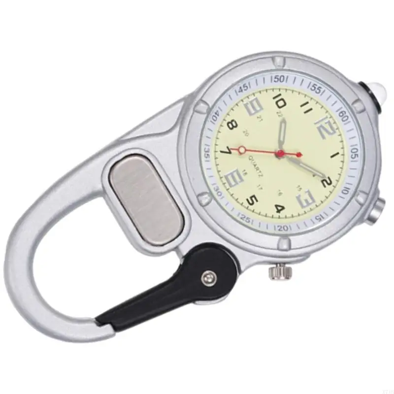 LED Backlight Outdoor Sports Timer Water Resistant Climbing Pocket Watch for Camping Backpacking Activity