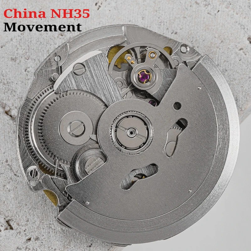 

Japan Genuine for NH35 Automatic Mechanical Movement High Accuracy 24 Jewels Mod Watch Replacement China NH35A Date at 3:00