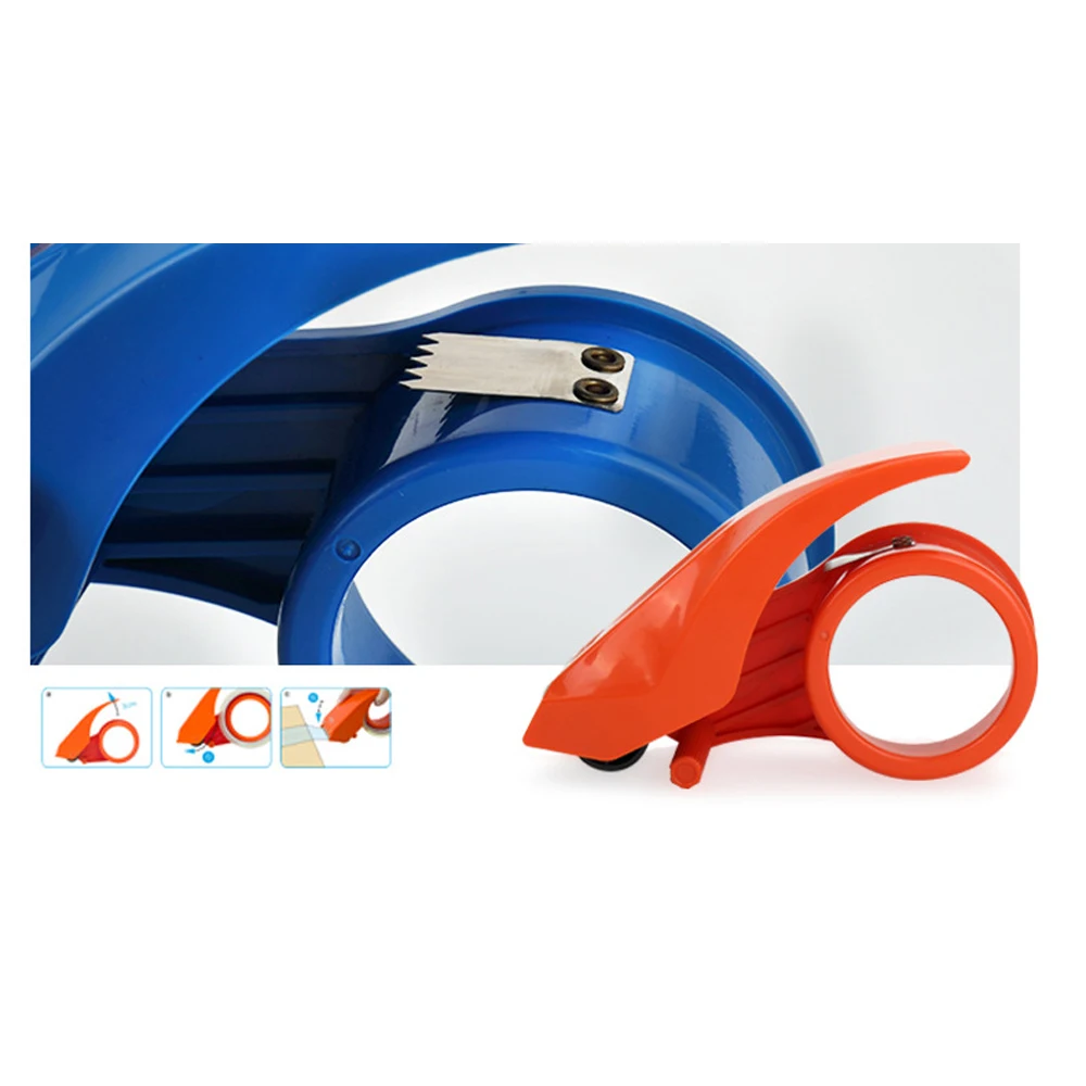 60mm Tape Cutter Dispenser Case Sealing Machine Anti-reverse Manual Sealing Device Baler Durable Iron Box Sealer Cutting Machine
