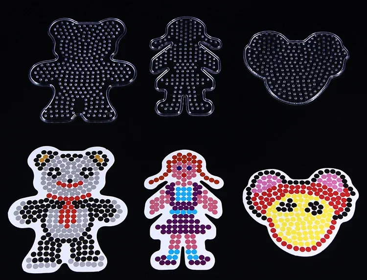 5mm Beads Pegboard 1pcs Template Iron Beads for Kids Hama Beads Diy Puzzles High Quality Perler Beadbone Handmade Gift Toy