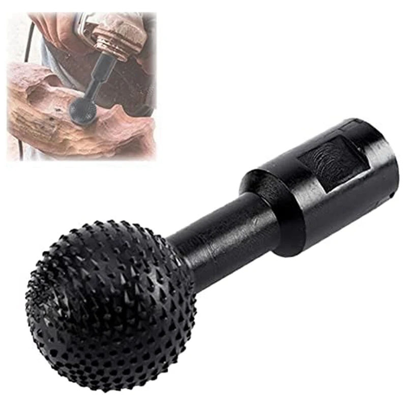 DT16 2X Sphere Rotary Burr Grinding Head for Wood Carving Polishing Type 115 125 Angle for Grinder