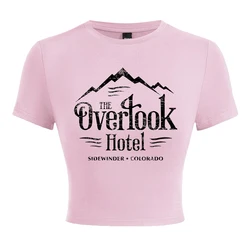 The Overlook Hotel - The Shining Women T-Shirt Summer Elastic T-Shirt Street Hip Hop Short T-Shirt attillata da strada