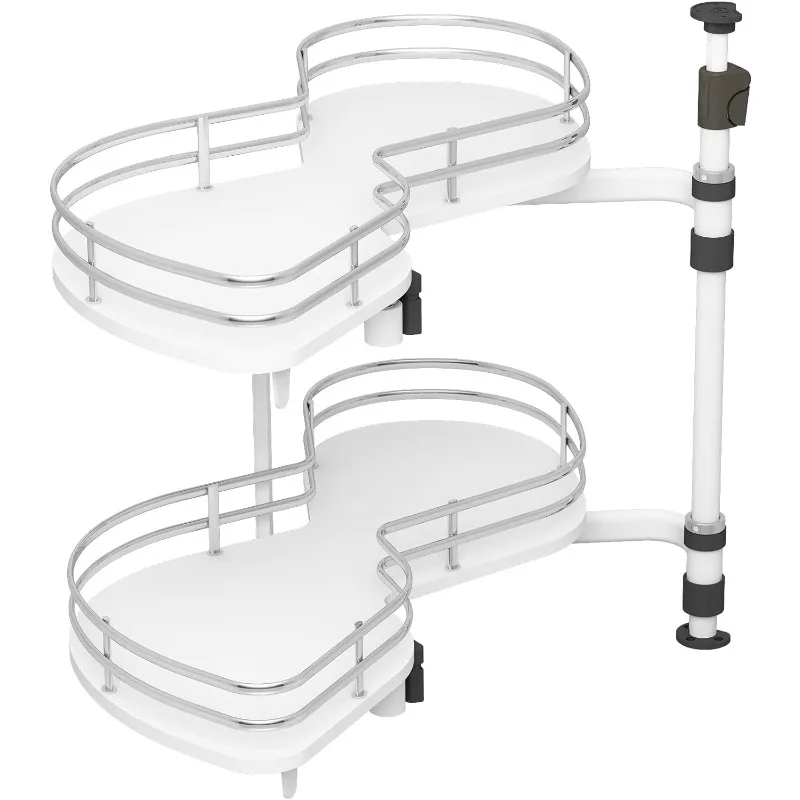 

VADANIA Left Swing Pull Out Organizer for 32" Blind Corner Kitchen Cabinet, 2 Tiers Swing Tray, Soft Close,new