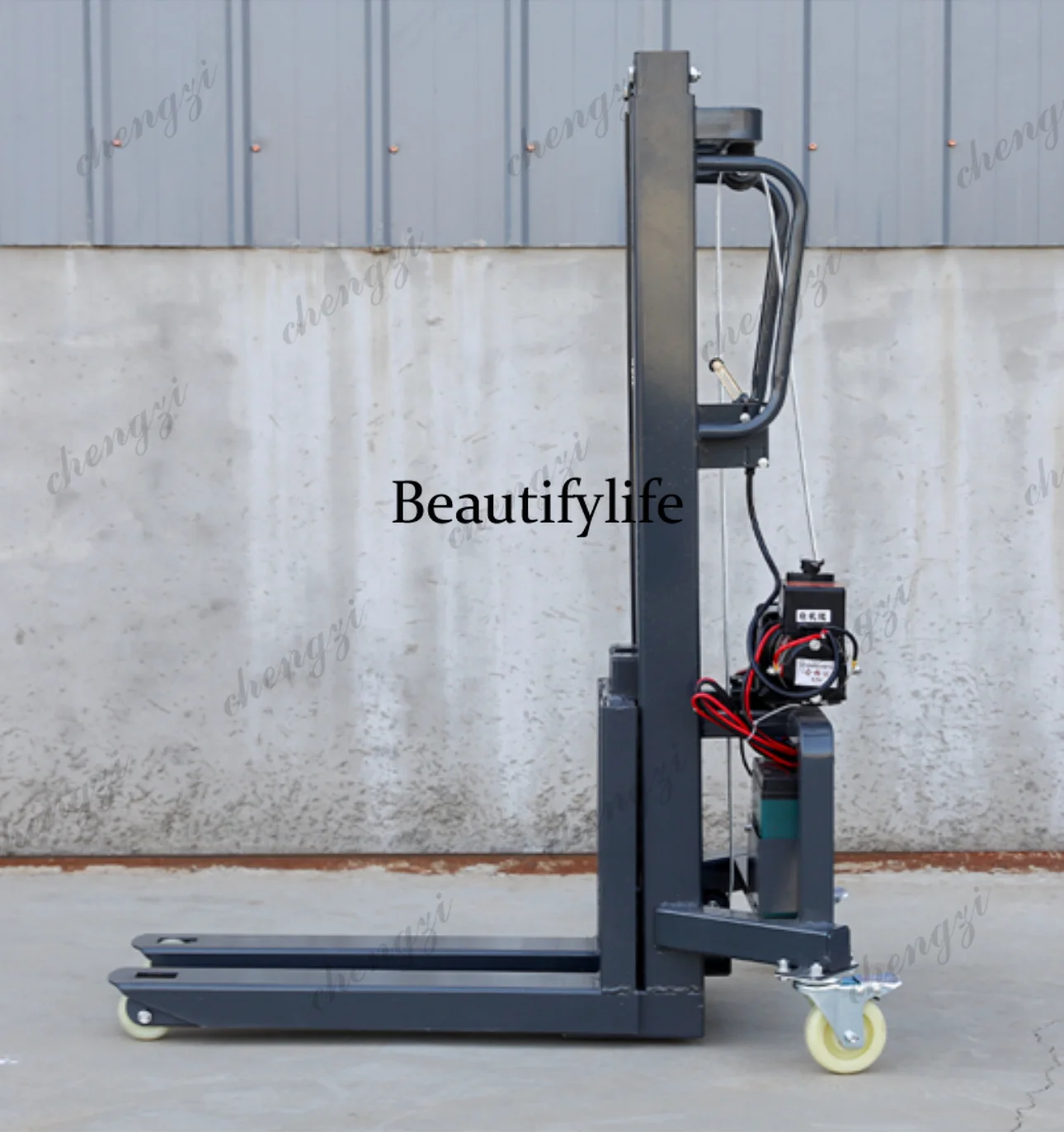 small Electric forklift portable loading and unloading truck warehouse lifting stacker