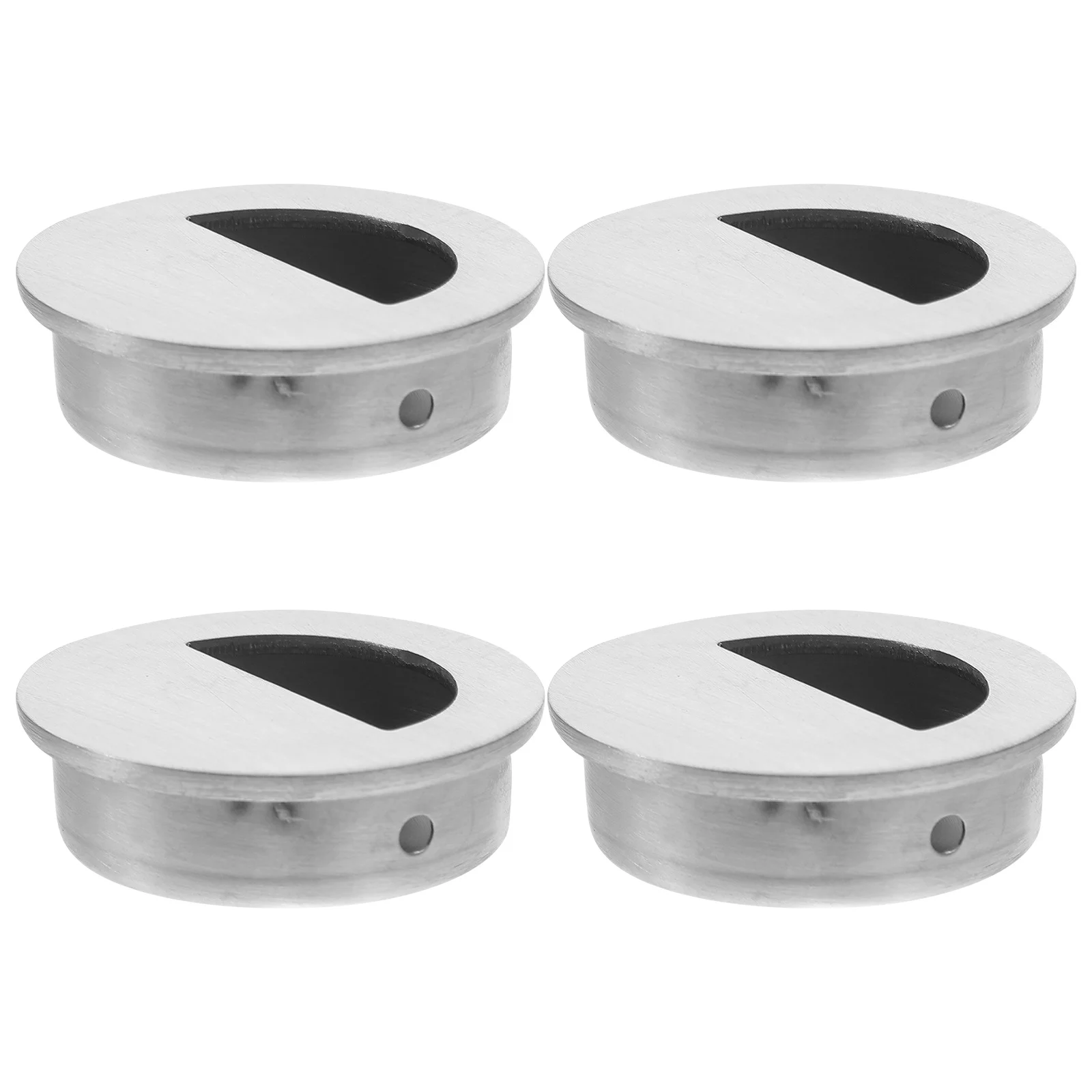 

4Pcs Stainless Steel Recessed Pocket Door Handles Cabinet Drawer Knobs Bathroom Interior Door Pulls Rust Resistant Modern