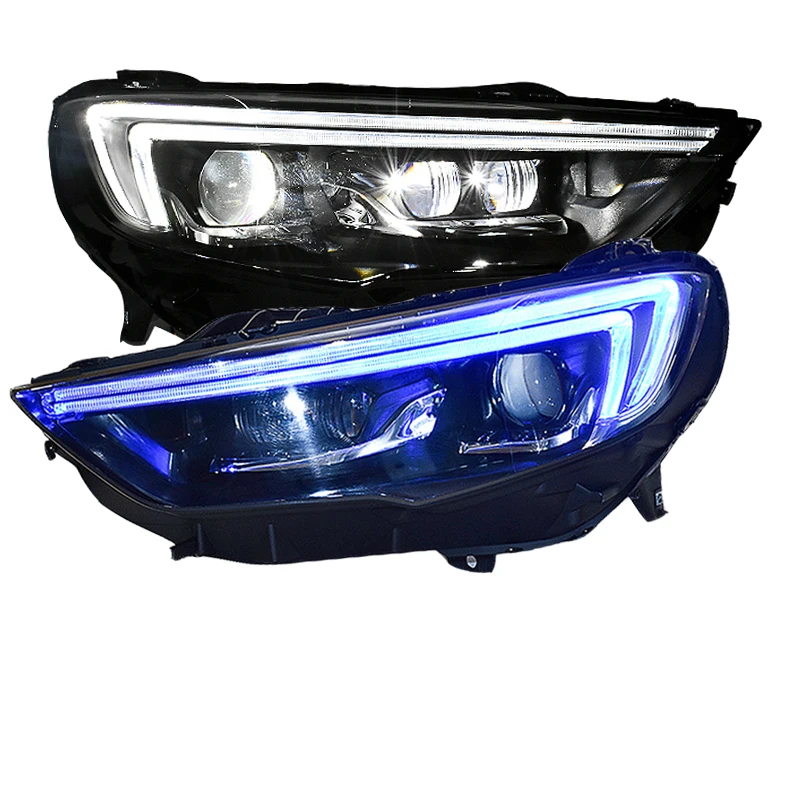 

For Buick Regal Headlights 2017 2018 2019 2020 ALL FULL LED Head Lamp Front Daytime Running Light DRL Bi-LED