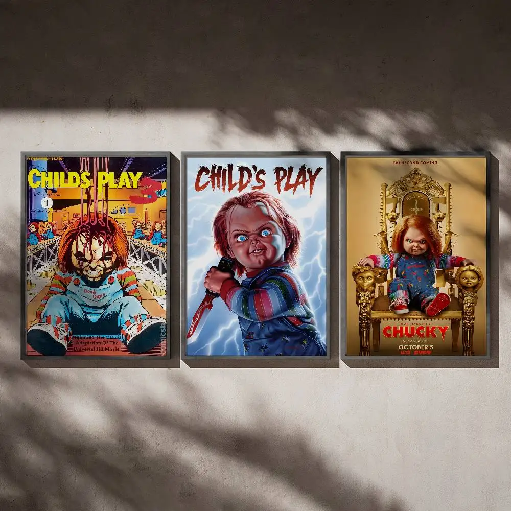 

Classic Chucky Horror Movie Poster Posters,waterproof Paper Stickers,coffee Shops,bar Living Rooms