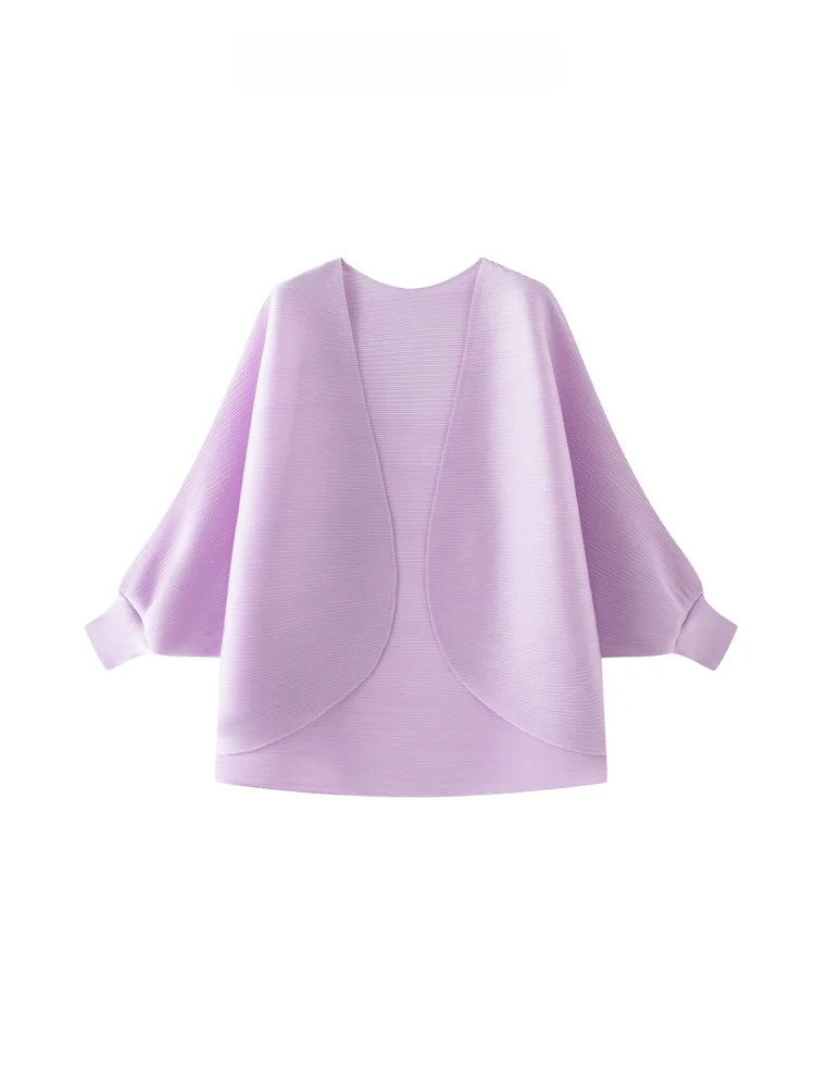 

Women's Loose Long Sleeve T-Shirt Outerwear Folded Style Slimming Meat Covering Spring Summer New Arrival Polyester Fiber