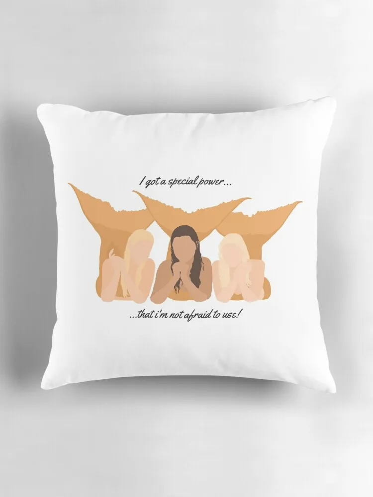 وسادة رمي حوريات البحر من كليو وإيما وريكي منقوشة للأريكة لتزيين الخريف وغطاء وسادة فاخر #3