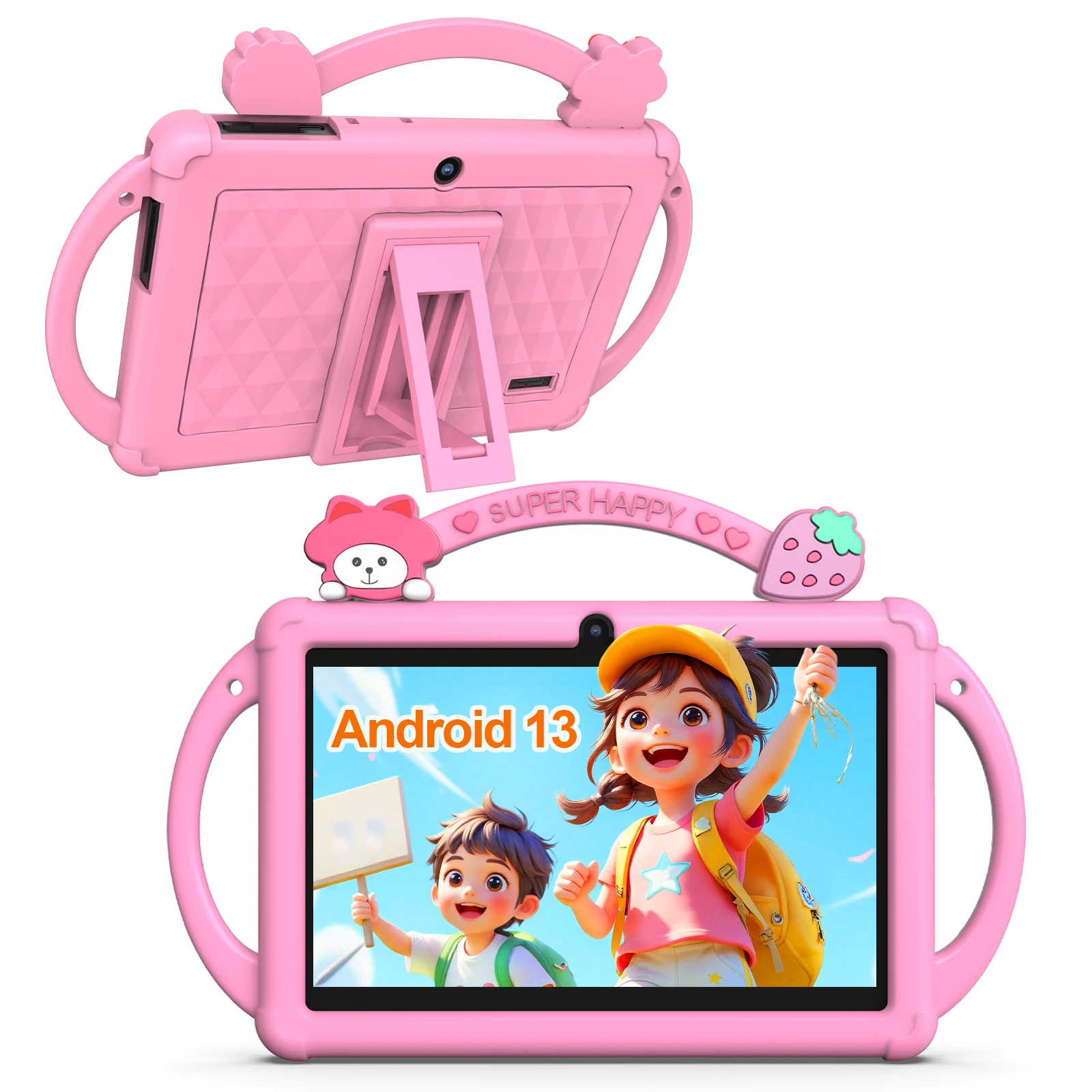 Tablet Android 13, tablet per bambini da 7 pollici, processore quad-core, tablet WiFi 5G, 4 GB (espansione 2G-memoria) RAM+32 GB ROM, spirito