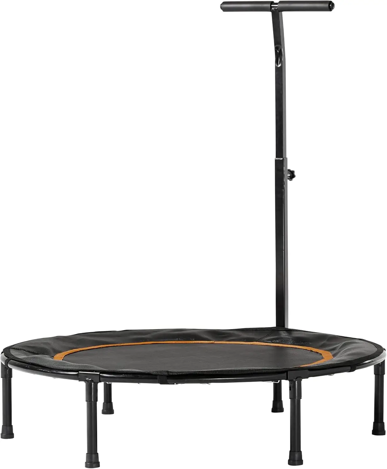 Fitness Trampoline with Adjustable T-Shaped Handle Bar, Black 40
