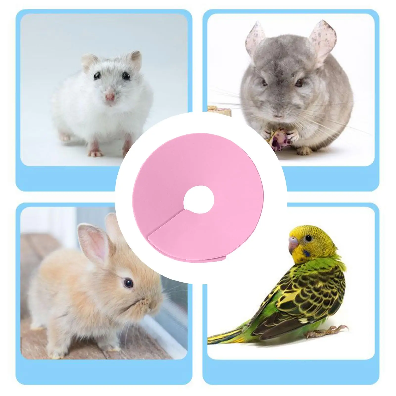 Bird Cone Collar Soft Cat Recovery Neck Cone Collar Small Animals Protective Neckwear For Parrot Daily Travel Bunny Ferret view 4