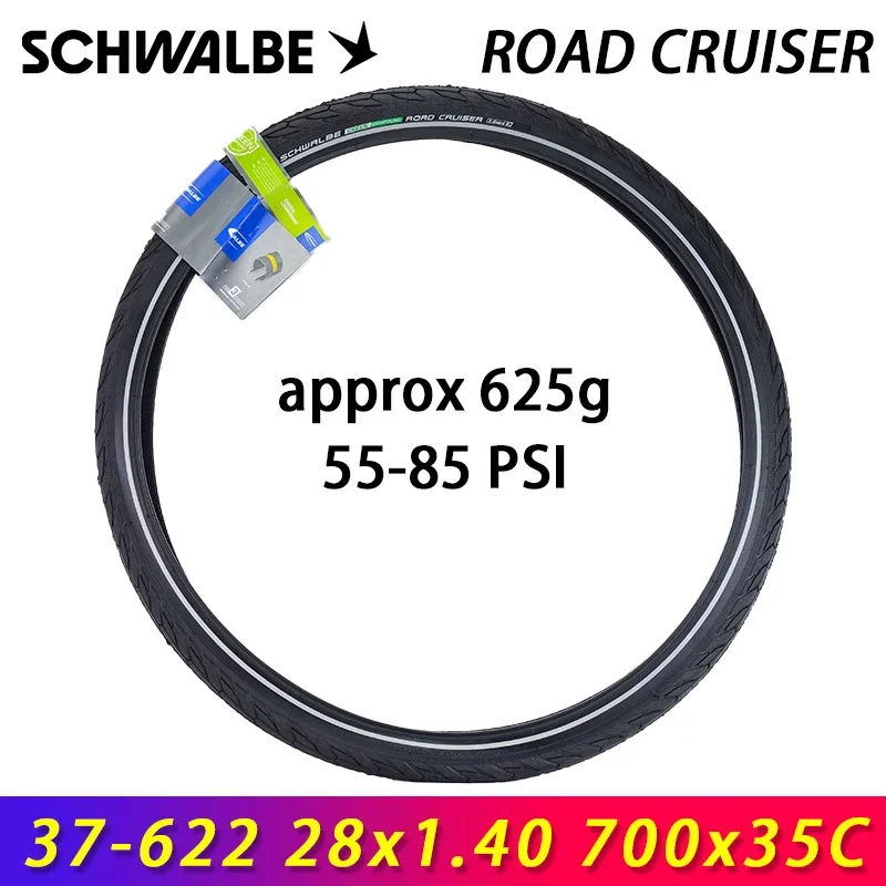 SCHWALBE Original ROAD CRUISER Wired Bicycle Tire 700x35c/40c for City Touring Road Gravel Bicycle MTB Bike Cycling Parts