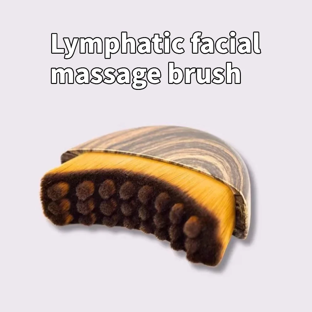 Brosse de contour du visage avec planche à gratter, conception ergonomique, s'adapte aux courbes cutanées pour un massage doux et un soin de relaxation à domicile