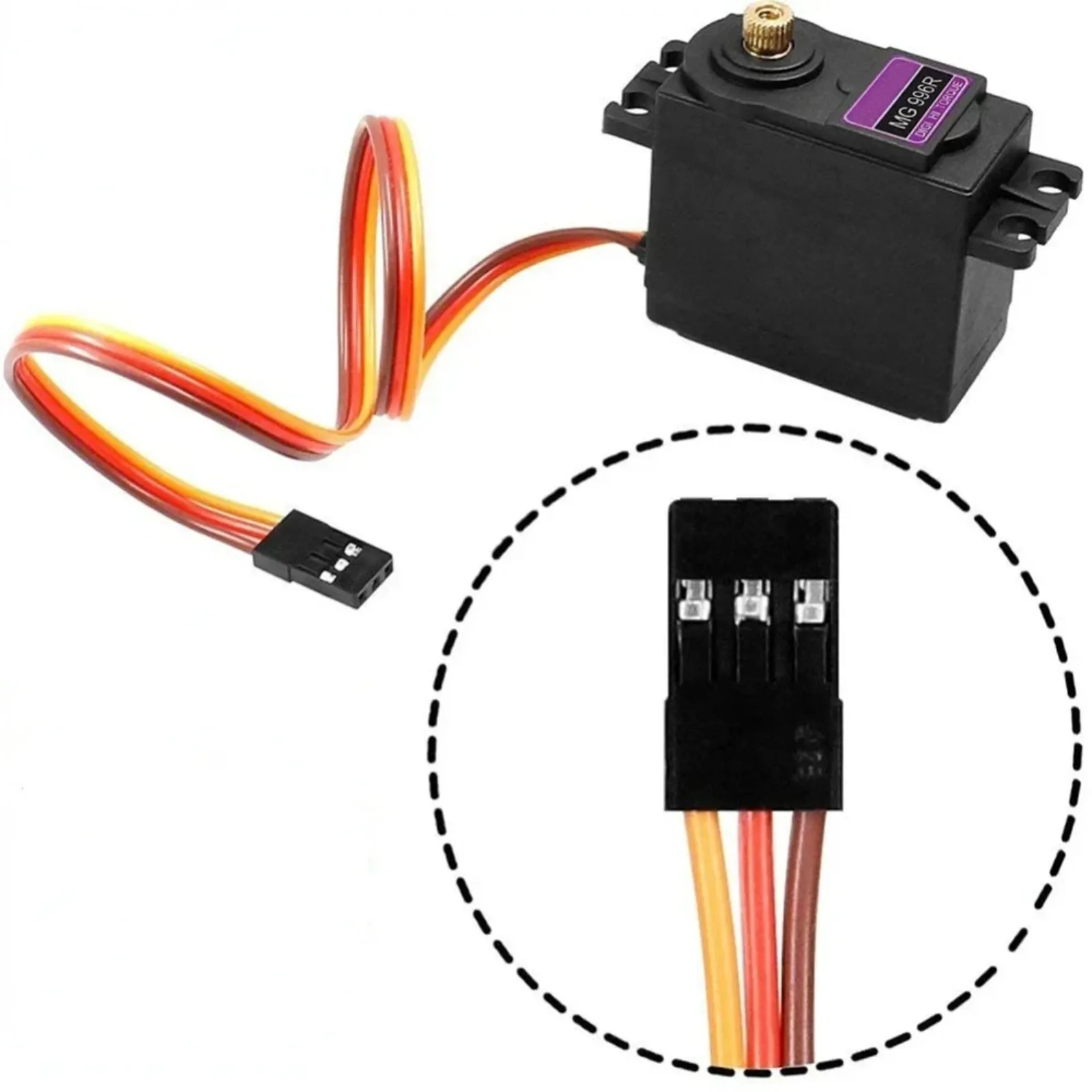 Serwo cyfrowe z metalowymi przekładniami, moment obrotowy 13 kg, 4.8-6.0V, wysoka prędkość, stabilne, odporne na wstrząsy, do samochodów RC 1/8 1/10, robotów JR, helikopterów, łodzi.