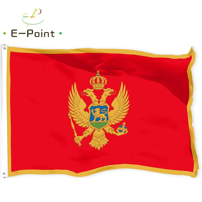 Montenegro National Country Flag 2ft*3ft (60*90cm) 3ft*5ft (90*150cm) Size Christmas Decorations for Home Flag Banner