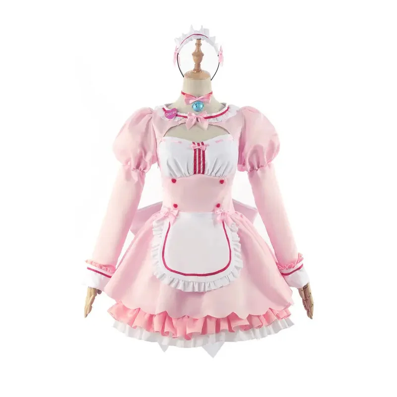 ★-costume-de-cosplay-d'halloween-perruque-nekopara-robe-de-demoiselle-d'honneur-lolita-tenue-de-fete-bleue-tenue-de-jeu-de-role-♥-tous-les-coins-du-pays