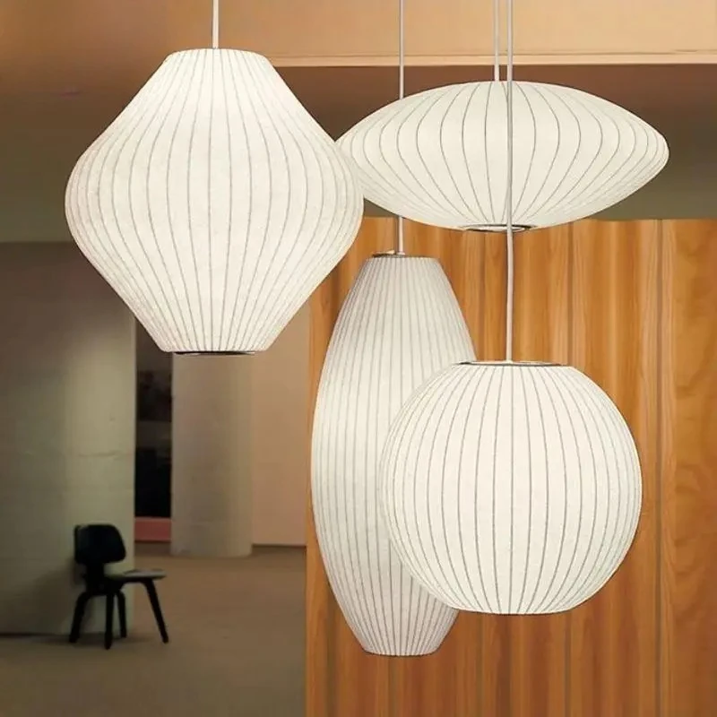 نسيج الحرير قلادة LED مصباح الدنمارك مصمم الحد الأدنى معلقة ضوء لغرفة المعيشة فندق مطعم الشمال ديكور المنزل