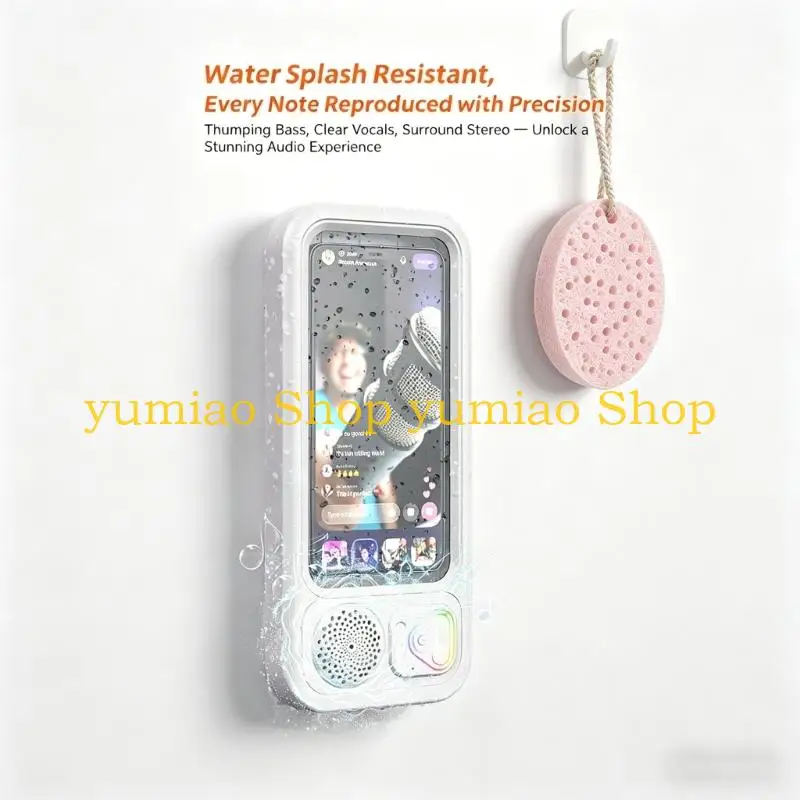 587B Bathroom Shower Music With 5W Loud Output And Secure Phone Holder For Hands complimentary Entertainment