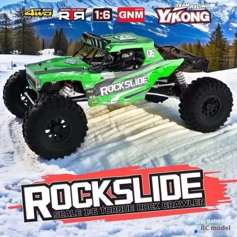 Yikong Yk4061 1/6 Scale Low-Center-Gravity 4wd Rtr Torque Rc Rock Crawler Off-Road Car Toy For Boys Birthday Gift
