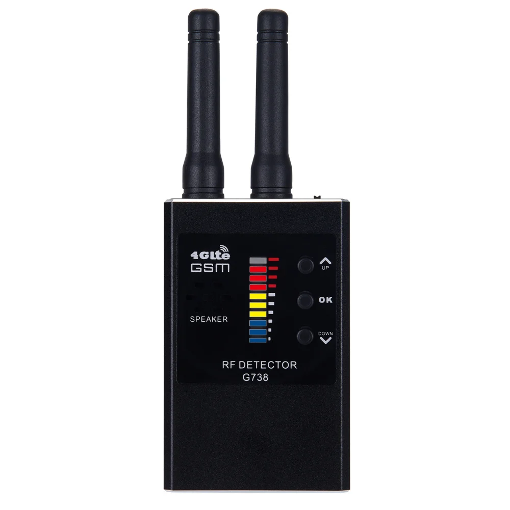 Imagem -02 - Anti Spy Wireless rf Signal Detector Dispositivo de Espionagem Profissional Câmera Escondida Finder Gps Tracker Gsm Bug Tracker G738