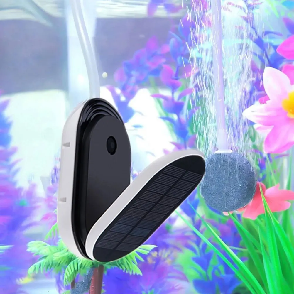 

Solar Oxygen Aerator Copper Core Air Pump for Aquarium Fish Tank Pond Aerator Garden Supplies Portable