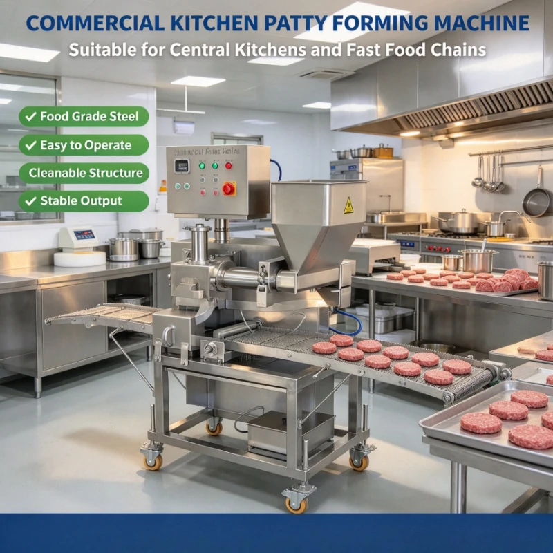 Customized Stainless Steel Automatic Meat Patty Forming Machine Commercial Burger Patty Maker for Hamburger Meat Production