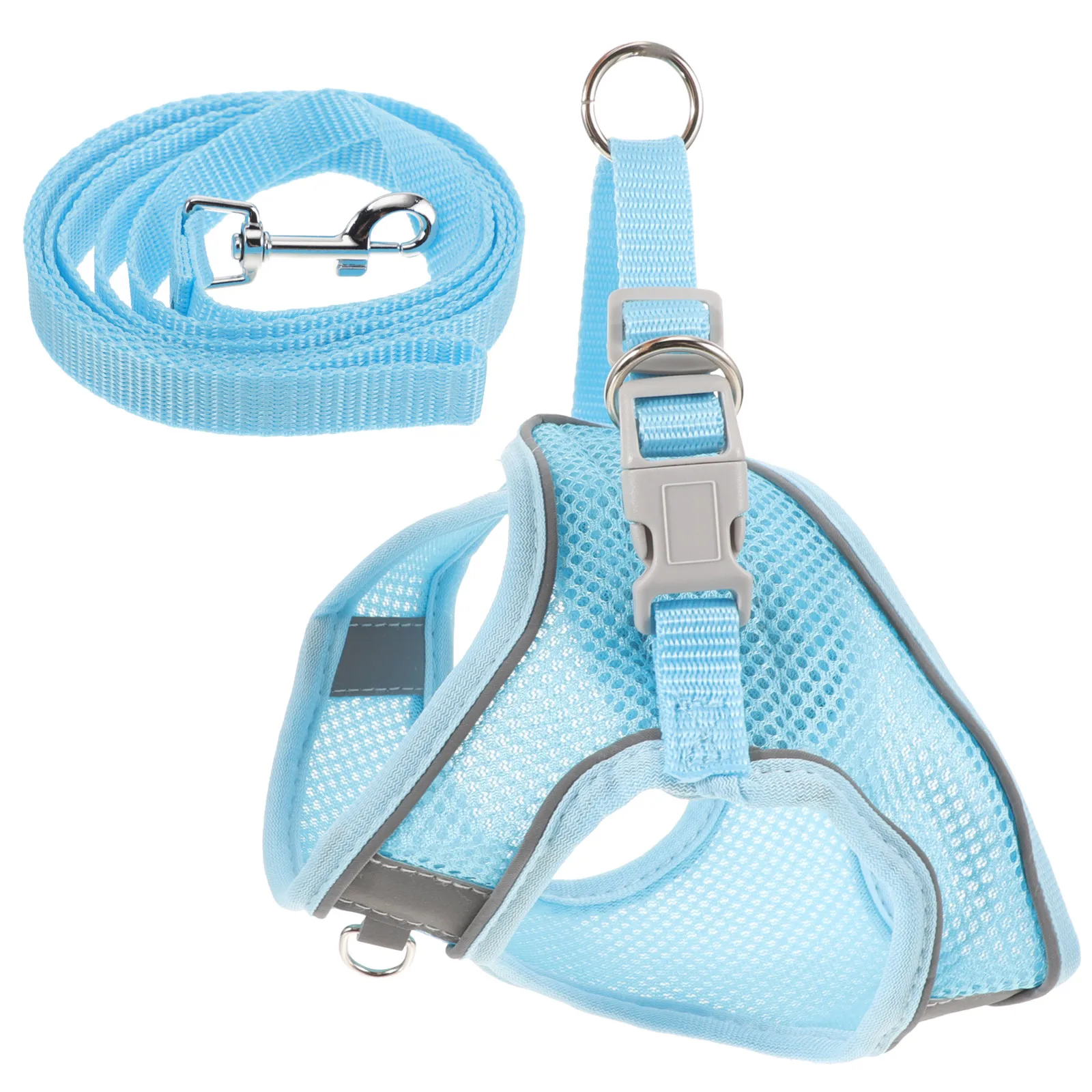 

1 set 1 Set Dog Leash Set Breathable Reflective Pet For Walking Training Outdoor Summer Small Dog Durable Wear Resistant Harness